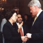 Chatting with President Bill Clinton