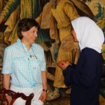 Chatting with an LLSP participant.