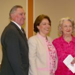 Celebrating the award with neighbors